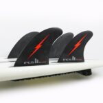 סט חרבות Nathan Florence Big Wave Quad Fins – Performance Glass, LRG, Black