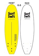 גלשן סופט צהוב של SURF SOFT – גלשן מקצועי ובטוח ללימוד גלישה