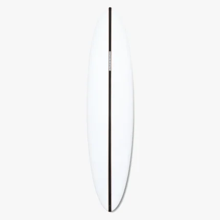 גלשן מיד־לנגת' Glider של HaydenShapes עם עיצוב חלק, ריילים נייטרליים ודאבל ווי בטייל