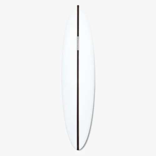 גלשן מיד־לנגת' Glider של HaydenShapes עם עיצוב חלק, ריילים נייטרליים ודאבל ווי בטייל