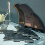 סט חרבות Album Keel Twin Fin Set – S-M, Performance Glass, Black/Gold