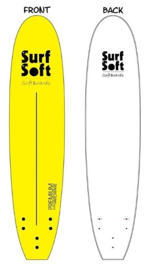 SurfSoft צהוב דגם עבה מידה 0'7