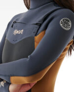 Womens Dawn Patrol 3/2mm Chest Zip Wetsuit Light Brown