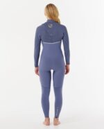 חליפת גלישה לנשים – Womens E-Bomb 4/3mm Zip Free Wetsuit Grey Blue