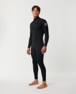 חליפת גלישה לגברים – Dawn Patrol 3/2 Chest Zip Wetsuit – Black