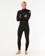 חליפת גלישה לגברים – Dawn Patrol 3/2 Chest Zip Wetsuit – Black