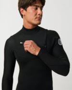 חליפת גלישה לגברים – Dawn Patrol 3/2 Chest Zip Wetsuit – Black