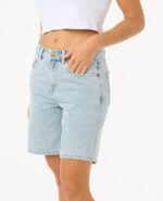 AGGIE RELAXED DEN SHORT ג׳ינס קצר נשים
