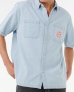 RAW ENERGY DENIM S/S SHIRT חולצה מכופתרת