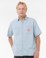 RAW ENERGY DENIM S/S SHIRT חולצה מכופתרת