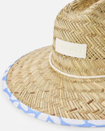 MIXED STRAW SUN HAT כובע קש - כובעי קיץ - תמונה 4