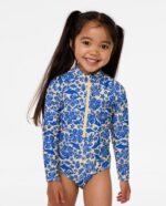 בגד ים לילדות – SUN AND SWELL LS SURFSUIT GIRL
