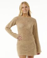 SOLEIL CROCHET MINI DRESS