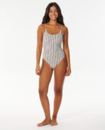 TROPICS STRIPE CHEEKY ONEPIECE