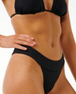 תחתון ביקיני – Beach Party High Leg Cheeky Coverage Bikini Bottom