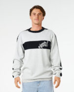 סווטשירט ארוך לגברים - PANEL BEATER KNIT CREW