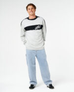 סווטשירט ארוך לגברים – PANEL BEATER KNIT CREW