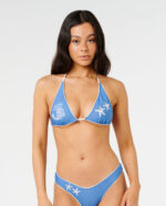 טופ ביקיני - CATALINA DENIM HALTER TRIANGLE BIKINI TOP
