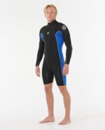 חליפת גלישה קצרה לגברים – DAWN PATROL CZ LS SPRING 22 - ELECTRIC COBALT