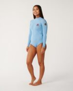 חליפת גלישה קצרה לנשים – SG G-BOMB 1.5mm LS BZ GOOD SP - LIGHT BLUE