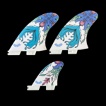 סט חרבות ברניז טווין+1 פרחוני - כחול/סגול - FCS2