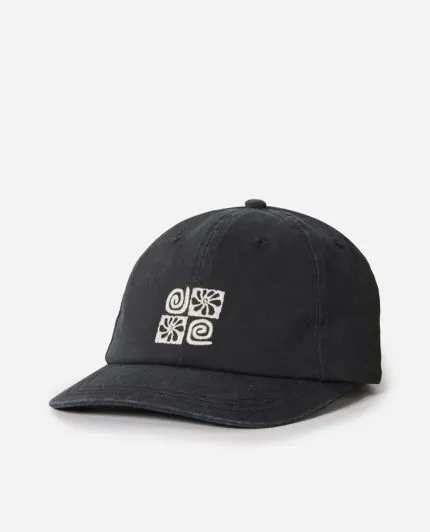 כובע מצחייה Celestial Sun 6 Panel Cap - Black - כובעי קיץ
