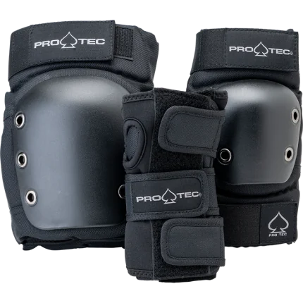 Street Adult Pads 3 Pack - Black - ציוד ומיגון