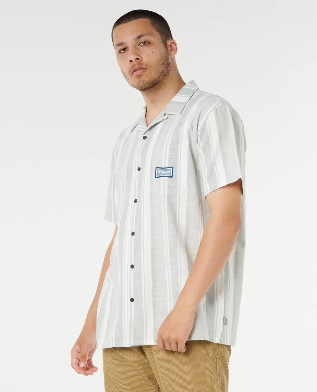 MOD CALI STRIPE S/S SHIRT חולצה מכופתרת - חולצות - תמונה 2