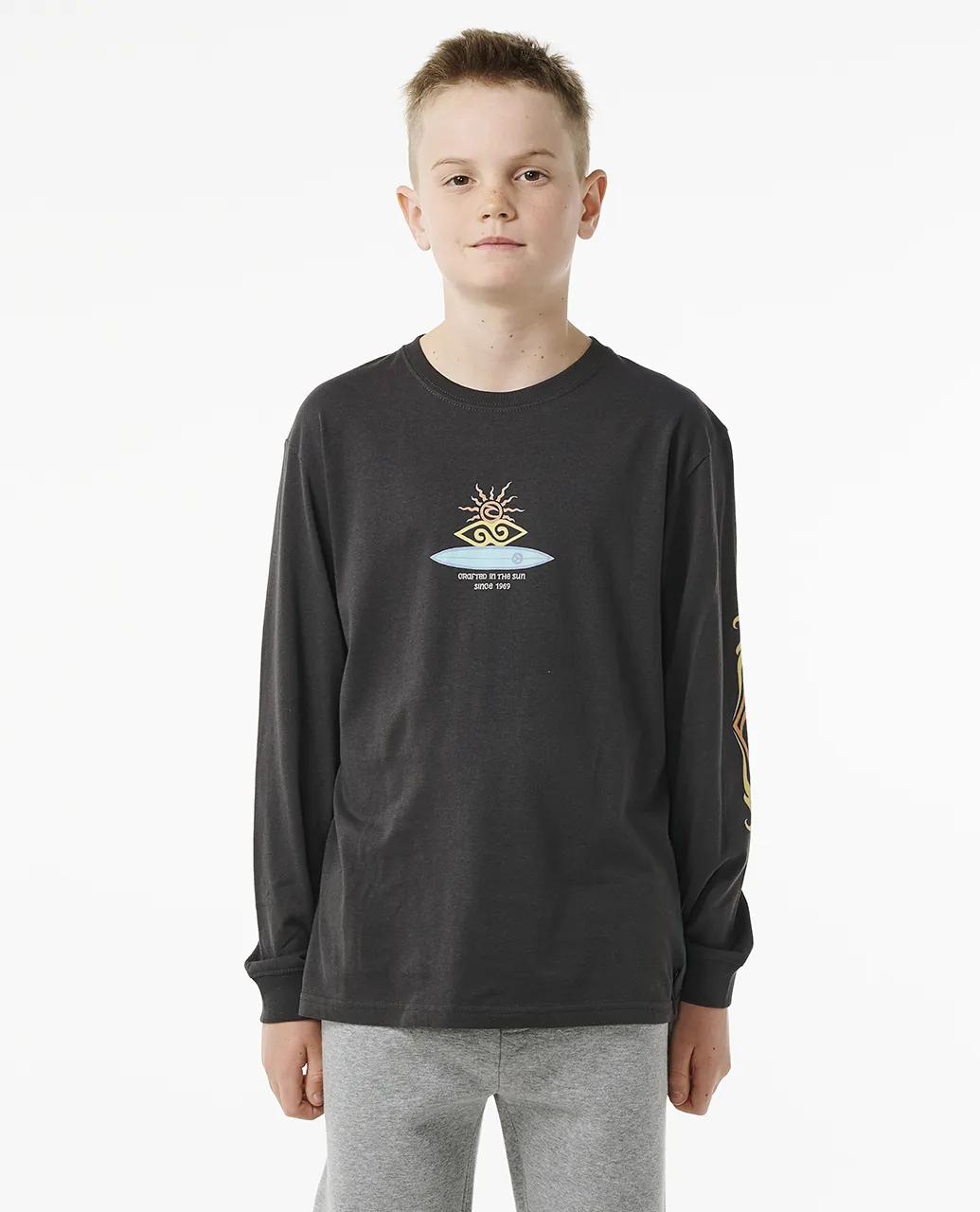 TRIBAL SHRED LS TEE -BOY חולצה - טי שירט וגופיות