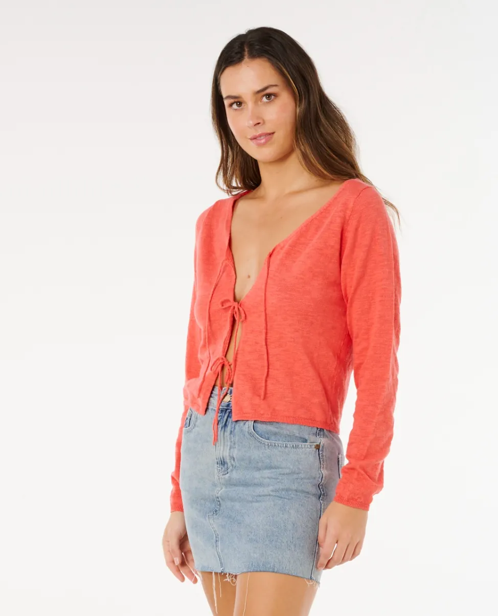 PACIFIC KNIT CARDI - חולצות וטופים קצרים - תמונה 2